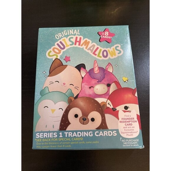 SQUISHMALLOWS Scented Mystery Squad Bag 5” Toy Series 1 Trading Cards & Stickers - Picture 2 of 3